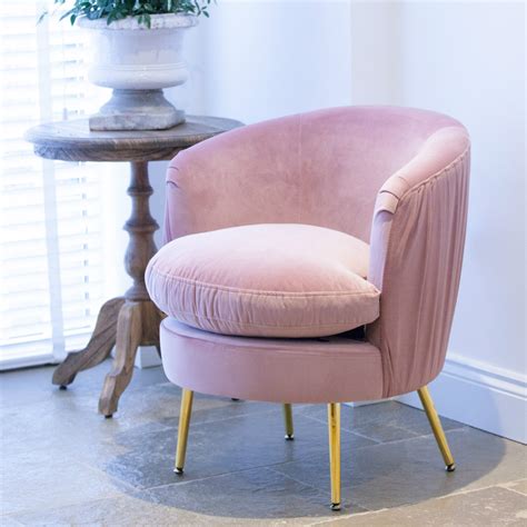 claudette velvet pink gold legs dressing table stool upholstered