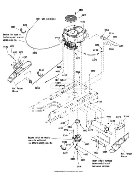 murray   zts hp bs  mower deck  parts diagram  engine