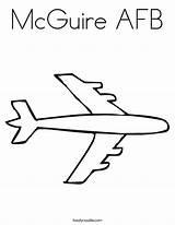 Coloring Mcguire Afb Built California Usa Print Noodle sketch template