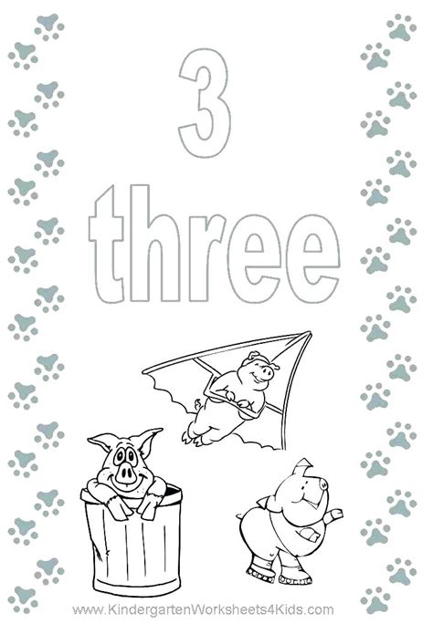 number  coloring pages preschoolers  getdrawings