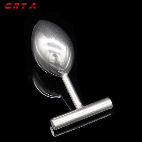 buy qrta male and female metal big anal plugs solid