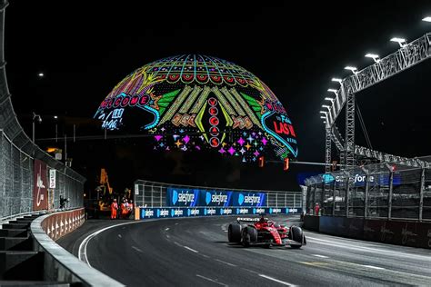 Formula 1 Cars Hit The Las Vegas Circuit For Grand Prix Practice But
