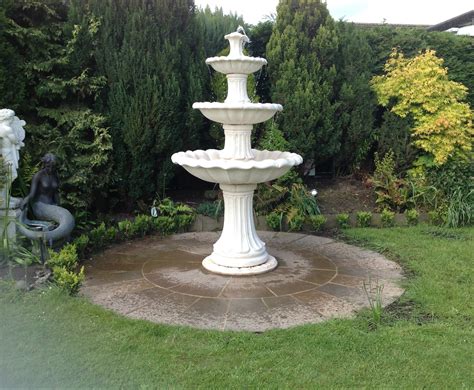 tier water fountains outdoor  decorations