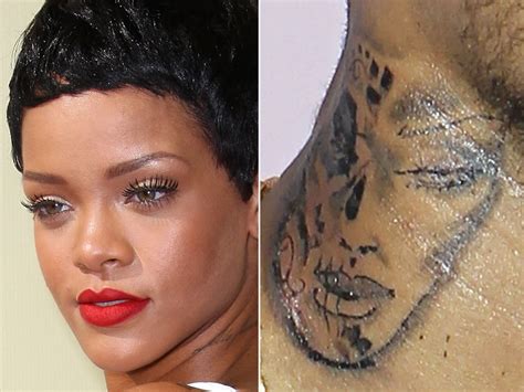 is chris brown s new tattoo supposed to be a battered rihanna