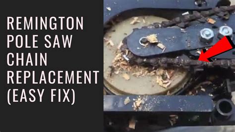remington pole  chain replacement easy fix step  step guide youtube
