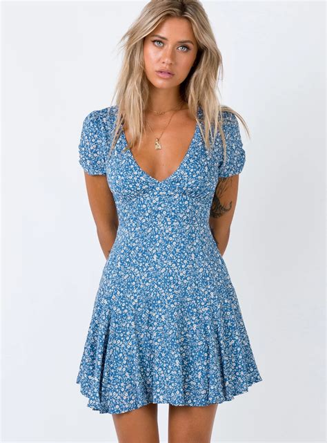 The Sting Mini Dress Blue Trendy Dresses Summer Casual Dress Mini Dress