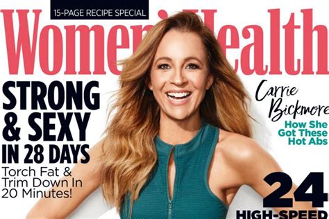 the project s carrie bickmore shows off ab licious women s health cover