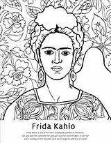 Frida Kahlo Colorear Khalo Picasso Imagui Pablo Joan Famosas Famosos Pintores Arcimboldo Enseignement Artistes Nenos Cours Atividades Feuilles Famosa Handouts sketch template