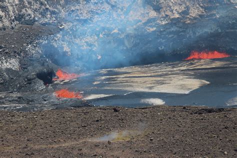 lava lake  halemaumau crater oceans  sail