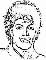 Jackson Coloring Michael Pages Sketch Printable Via sketch template