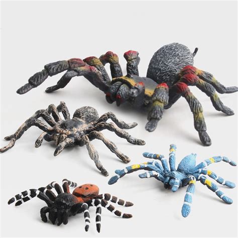 animal world spider toys halloween  kids plastic spiders collection decoration simulation