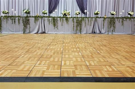 diy indoor outdoor dance floor oak finish elite events rental