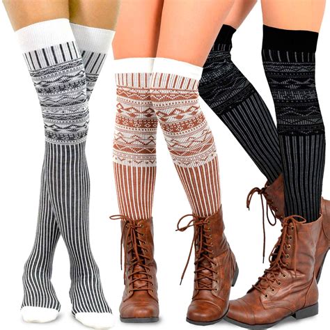 Enjoy Free Worldwide Shipping 2 Pairs Mens Or Womens Knee High Boots