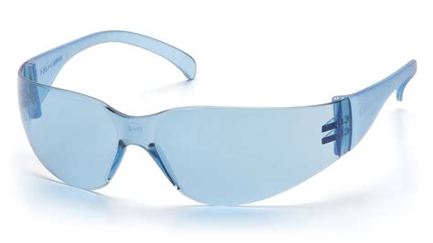 Intruder Safety Glasses Infinity Blue Lens Frame