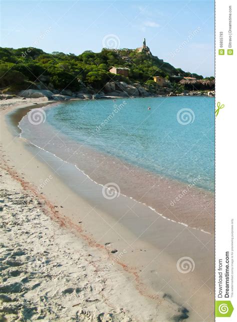 ansicht eines strandes punta molentis sardinien italien stockbild bild von meerblick