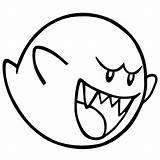 Boo King Pages Coloring Mario Library Clipart Bros Super sketch template