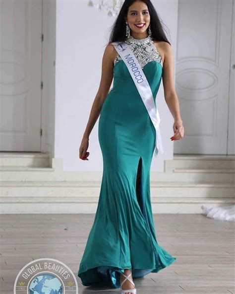 kawtar riahi idriss contestant  morocco  long gown
