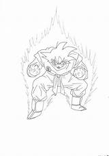 Goku Kaioken Kaio Ken sketch template