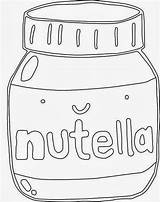 Nutella Coloring Pages Clipart Colouring Template sketch template