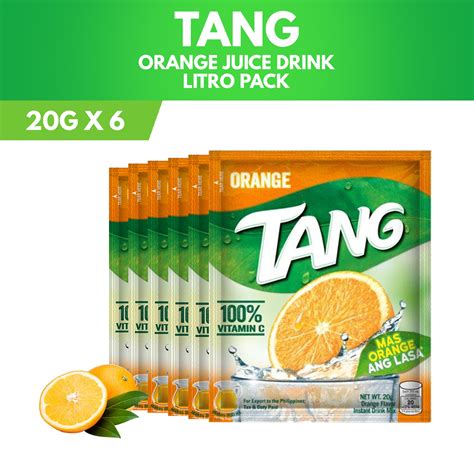 tang powdered juice orange litro  pack   shopee philippines