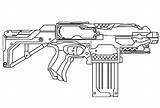 Nerf Gun Coloring Pages Printable Kids sketch template