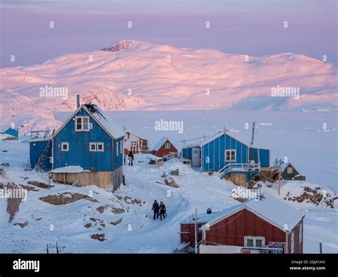 The Traditional And Remote Greenlandic Inuit Village Kullorsuaq Located