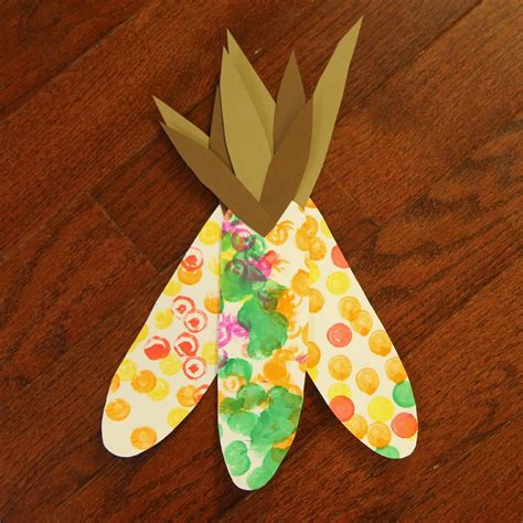 toddler approved painted corn craft  toddlers