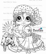 Sherri Baldy Coloring Lil Gypsys Img7 Bestie Digi Stamp Instant Doll sketch template