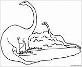 Diplodocus Two Coloring Online Dinosaur Pages Color Coloringpagesonly sketch template