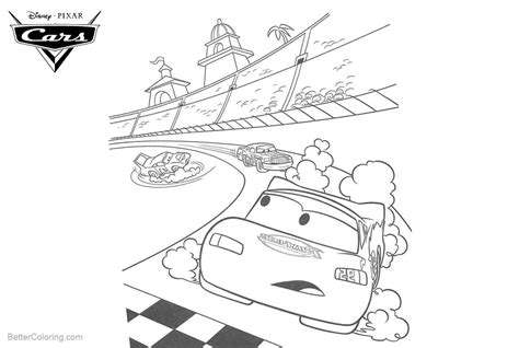 cars lightning mcqueen   car coloring pages png