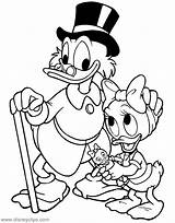 Ducktales Coloring Pages Disney Scrooge Webbigail Disneyclips Template Printable sketch template