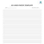 printable lined paper template customize  print
