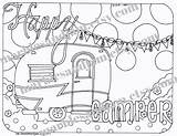 Coloring Campers sketch template