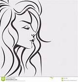Fronte Bello Abbozzo Drawings Profil Sketches Clipart Visage Femme Schets Vrouwengezicht Mooi sketch template