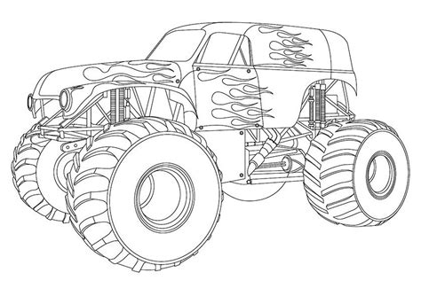 ms bigfoot monster truck coloring pages