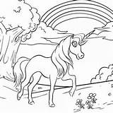 Unicorn Coloring Kids Magical Gorgeous Minute Walking Forest Pages sketch template