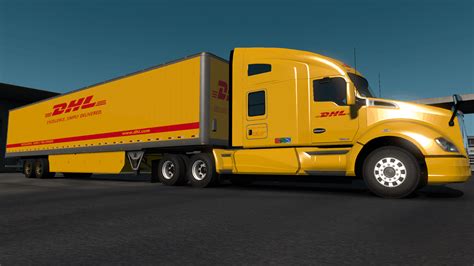 dhl worldwide express skin pack ats mod american truck simulator mod