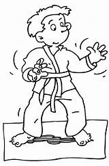 Judo Coloring Pages Comments Coloringhome sketch template