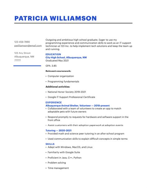 resume    job template coursera