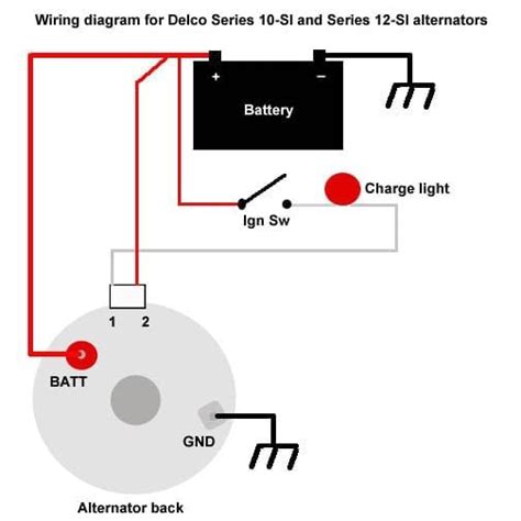 gm alternator wiring diagram
