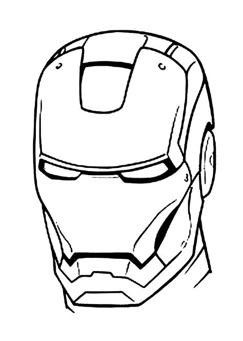iron man mask coloring pages  kids printable  coloring pages
