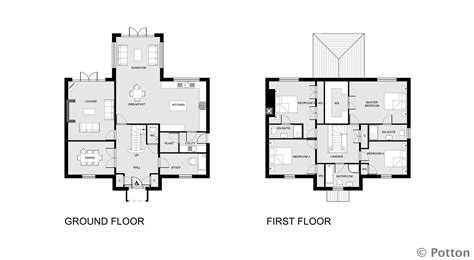 uk house  floor plans  build plans potton