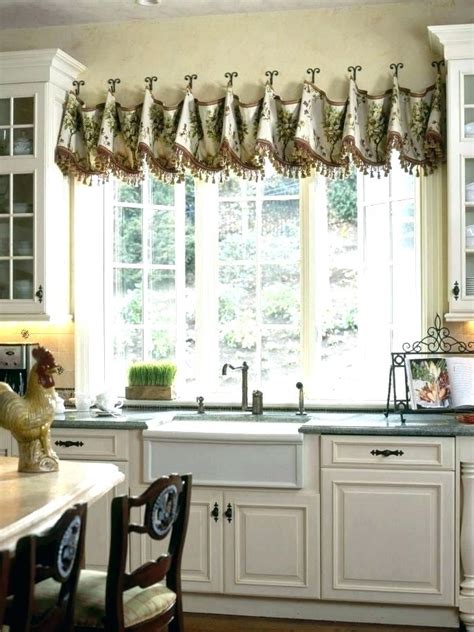 functional  decorative kitchen valances  windows ann inspired