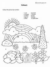 Worksheets Worksheet Colour Colors Kids Coloring Pdf Pages Color Spanish Let Printable Activity Learning English Preschool Weather Colours Class Activities sketch template