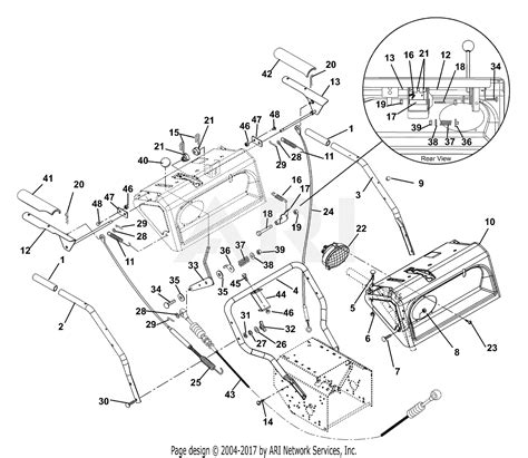 ariens   stle hp tec electric  blower parts diagram