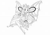 Winx Enchantix Club Coloring Season Pages Youloveit Flora sketch template