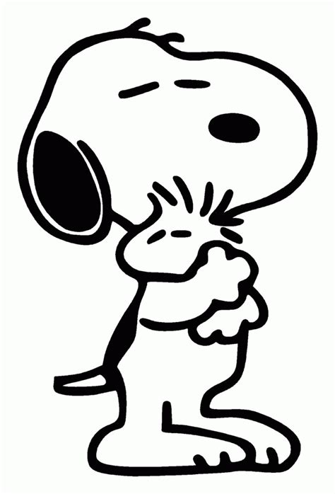 snoopy  woodstock coloring pages