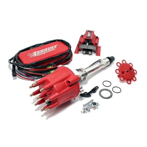 arc  chevy  red ignition kit  mech distributor ignition box coil assault