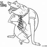 Transylvania Werewolf sketch template
