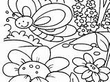 Spring Coloring Pages Kids Themed Cute Fun Getcolorings Getdrawings sketch template